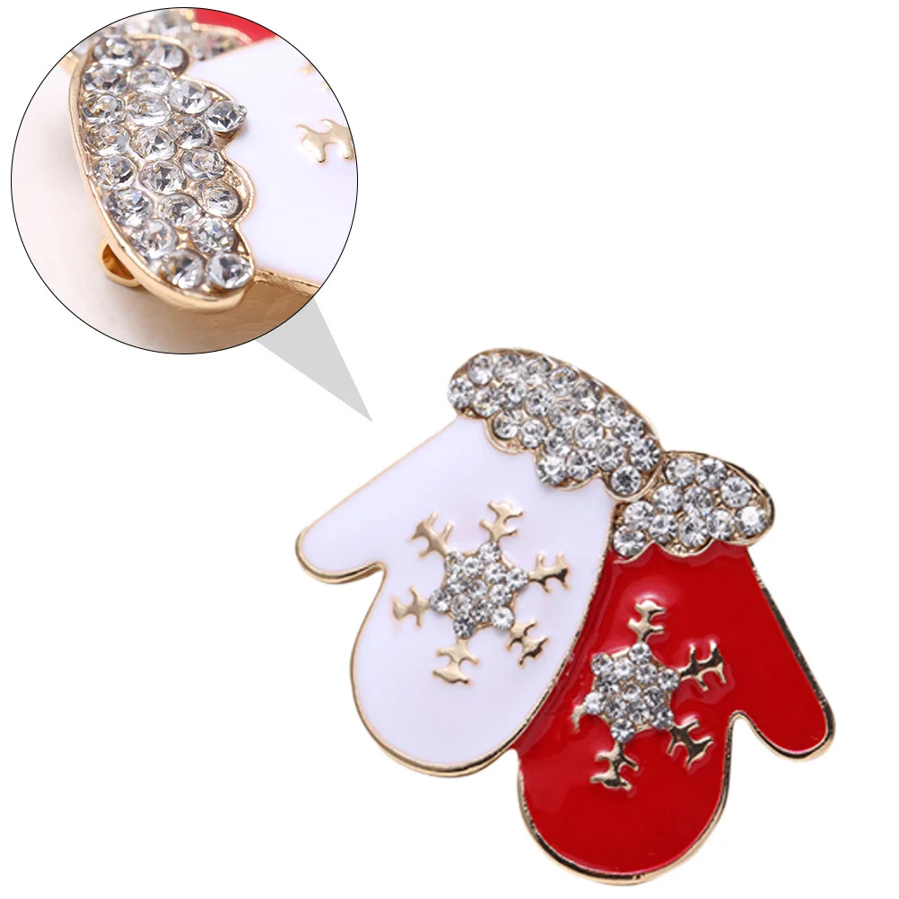 

1Set Christmas Brooch Alloy Polished Brooches for Christmas Party Supplies Snowman Bell Brooch Decoration Snowman Brooches