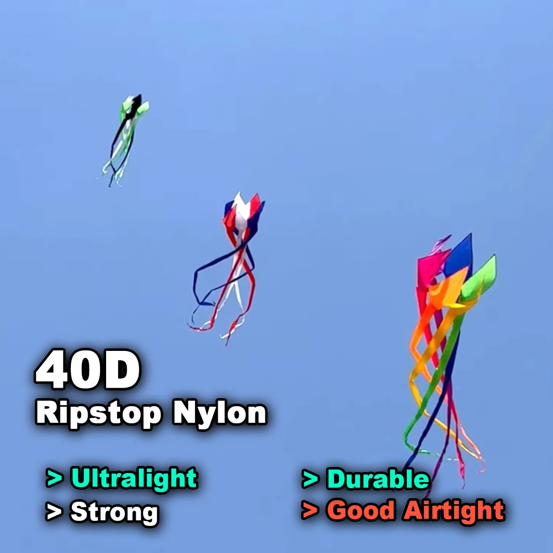 9KM 4m Windsock Spinner Turbine Line Colgante de lavandería Soft Inflable Show Kite 40D Ripstop Nylon con bolsa