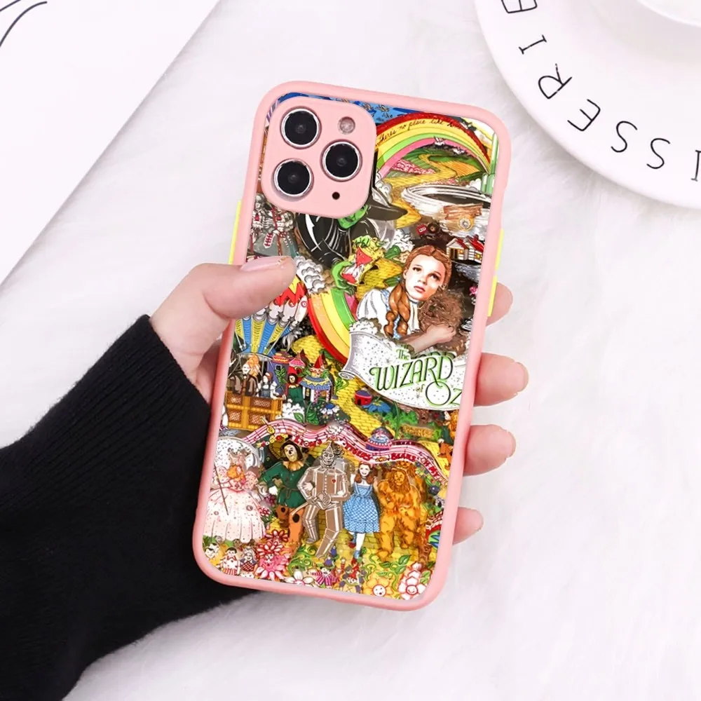 The W-Wizard Of O-OZ Movie Phone Case for iPhone 14 11 12 13 Mini Pro Max 8 7 Plus X XR XS MAX Translucent Matte Cover