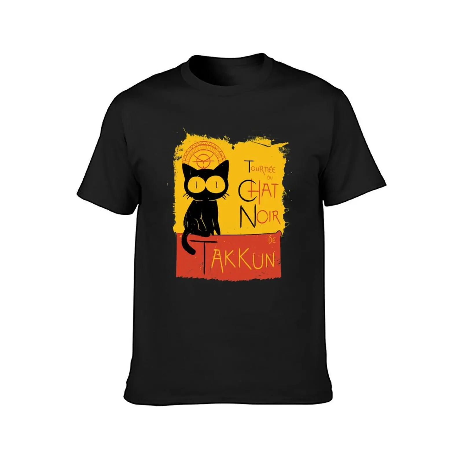 Chat Noir de Takkun T-Shirt vintage clothes oversized quick-drying Men's t shirts