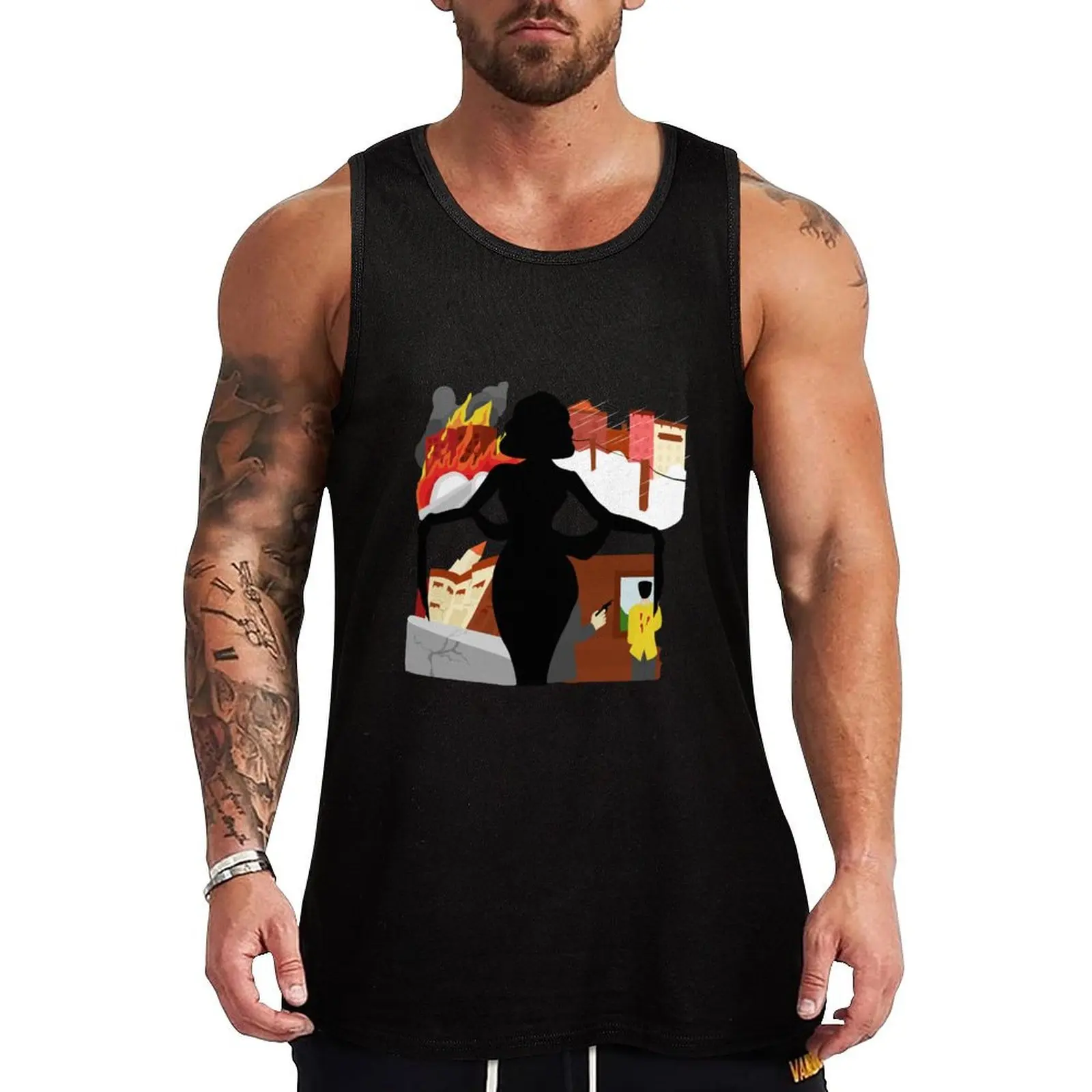 

Put The Blame On Mame Tank Top gym t-shirts man Men's clothes luxury style best selling products