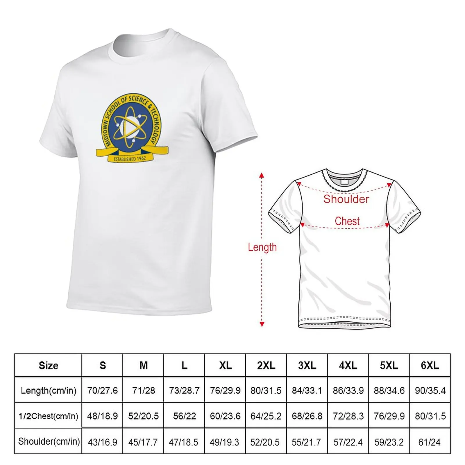 Midtown School of Science and Technology T-Shirt man clothes graphics t shirt Men's clothing