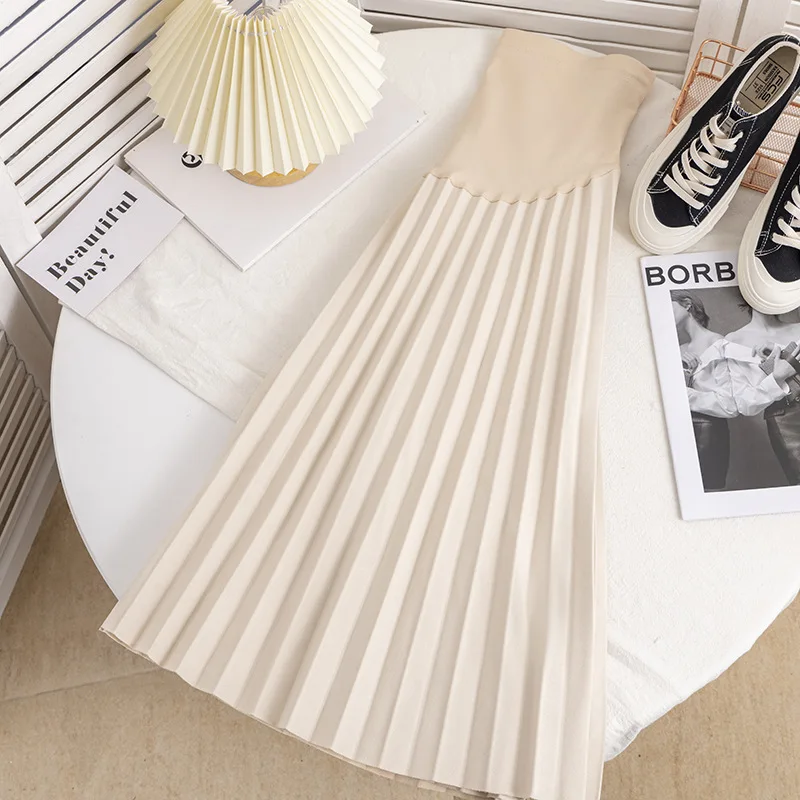 أزياء الشتاء ملابس الأمومة اللباس للنساء الحوامل الأمومة التنانير الحمل السراويل فستان الأمومة #2