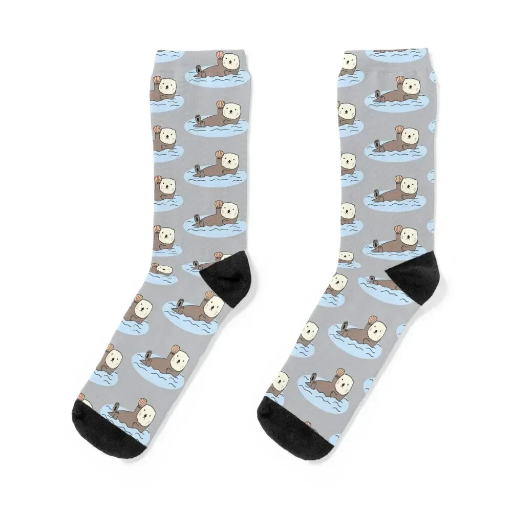 Cute Sea Otter Socks Children's men cotton high quality hiphop heated Male Socks Women's