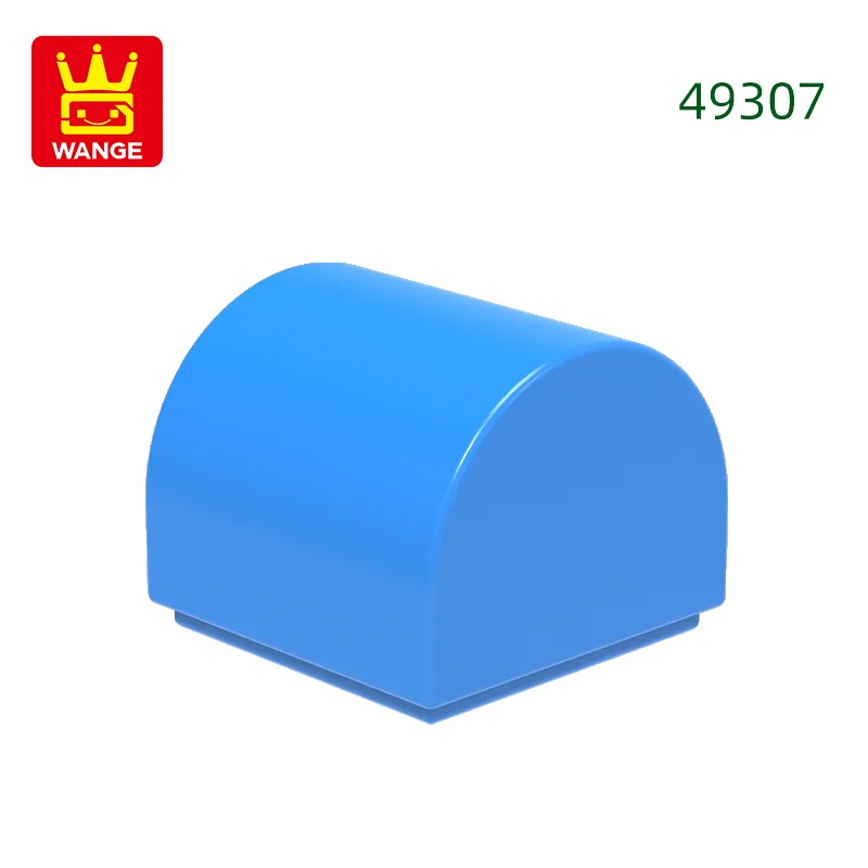 416 stks/partij 49307 1x1x2/3 Dubbele Gebogen Top Bouwstenen MOC Helling Accessoires Compatibel met baksteen Kinderen Speelgoed Geschenkdoos