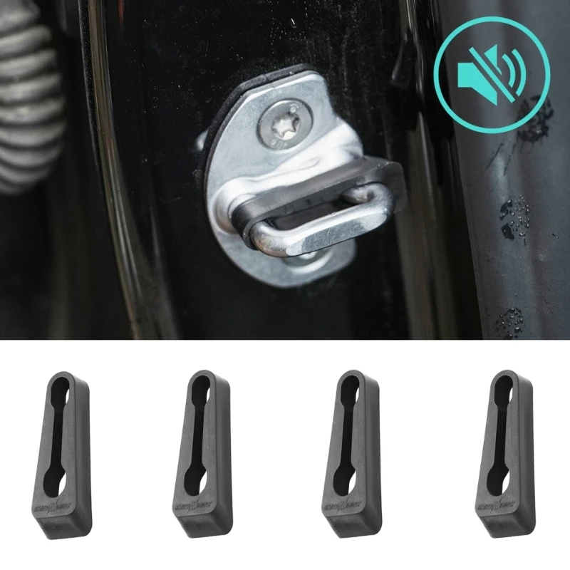 Car Door Lock Shock Absorb Soundproof Pads Auto Door Lock Damper Buffers for Reducing Noise & Vibration for Car