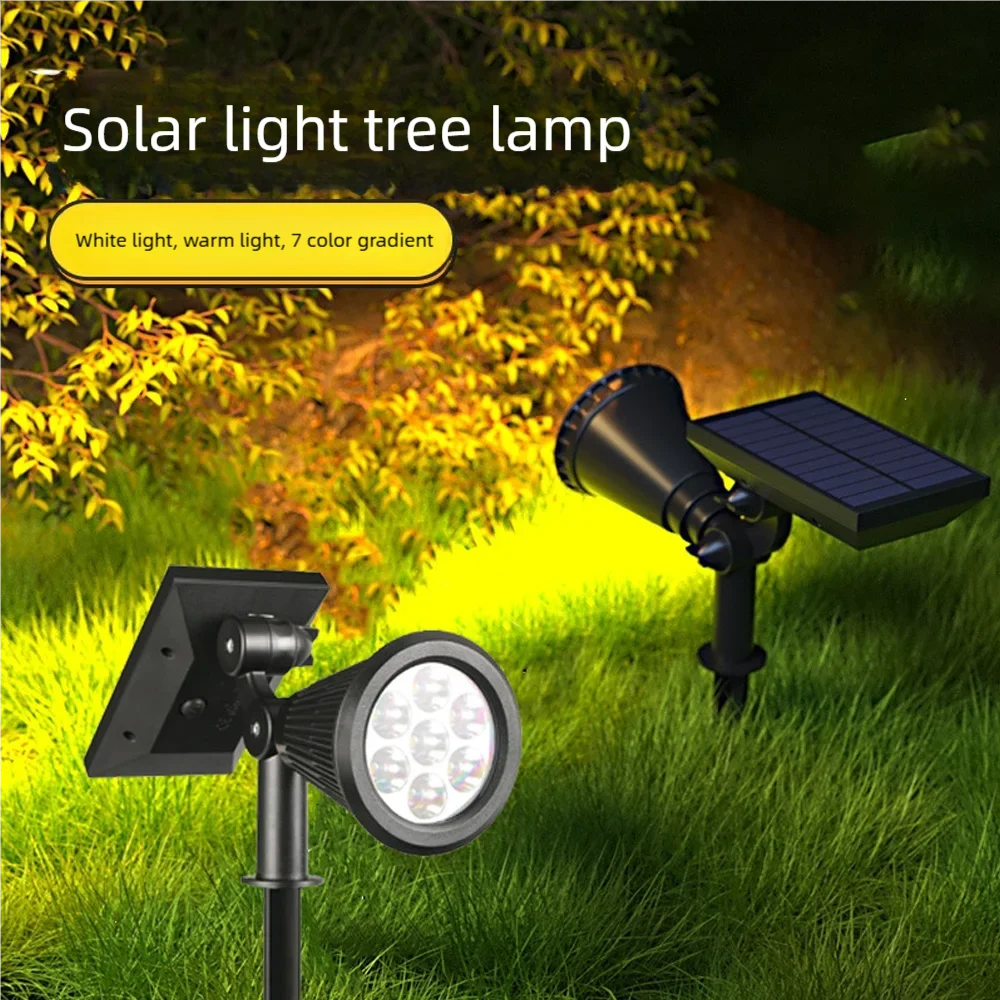 

Solar Lawn Lamp Outdoor Light Control Garden Ground Lamp Patio Shine Tree Spotlight Spotlight