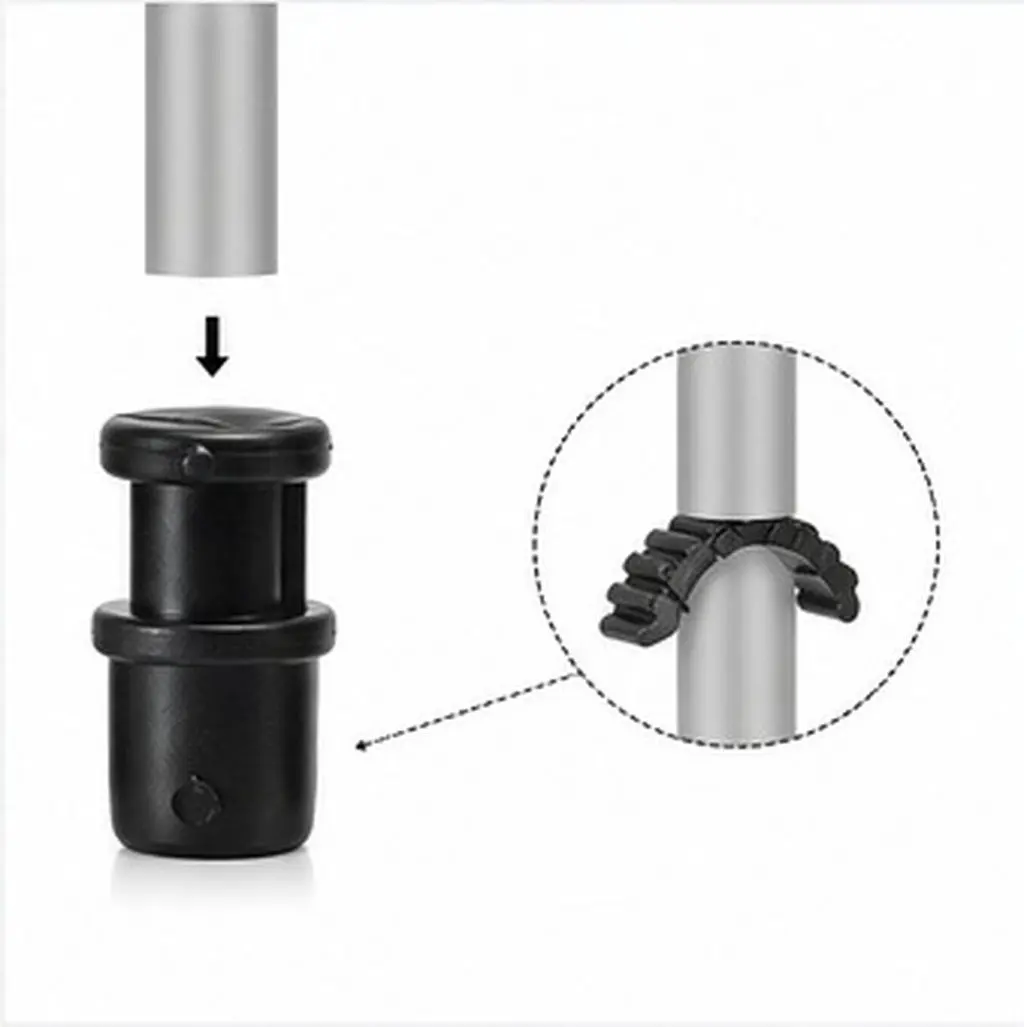 10Pcs Mop Accessories Plastic Telescopic Rod Connectors Inner Lock Fastener for 19 22Mm Poles Replacement Tube for Cleaning