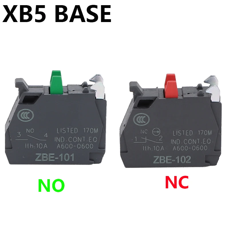 10pcs Button Switch Contact Block Zbe-101 No / Zbe-102 Nc Xb4/xb5