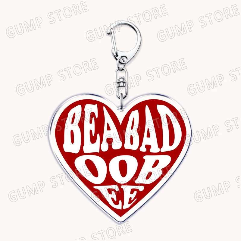 Hot Singer I Love Beabadoobee Keychains for Women Accessories Pastel Beatopia Bear Love Worm Song Keyring Fans Friends Gifts