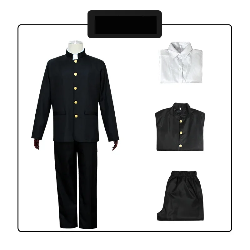 Mob Psycho 100 Cosplay Anime Mobu Saiko Hyaku Kageyama Shigeo Costume Cosplay Nero Gakuran Abiti Abiti di Halloween per Uomo