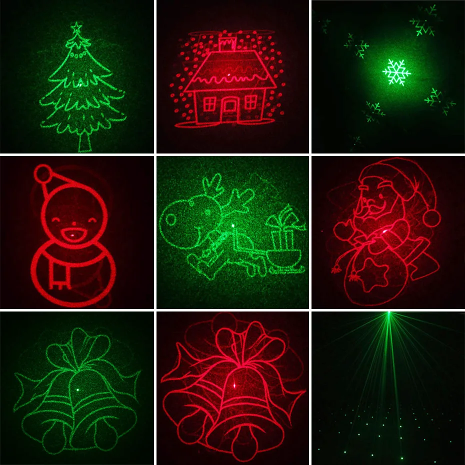 ALIEN RGB Waterproof Outdoor Garden Christmas Laser Projector Holiday Party Tree Xmas Decor Effect Lighting Shower With Remote