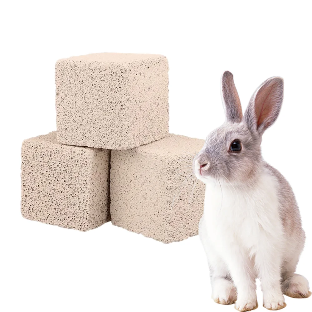 2PCS  4.5cm Pet Molars Hamster Rabbit Guinea Pig Molars Volcanic Rock Mineral Stone Rodent Small Pet Supplies Rabbit