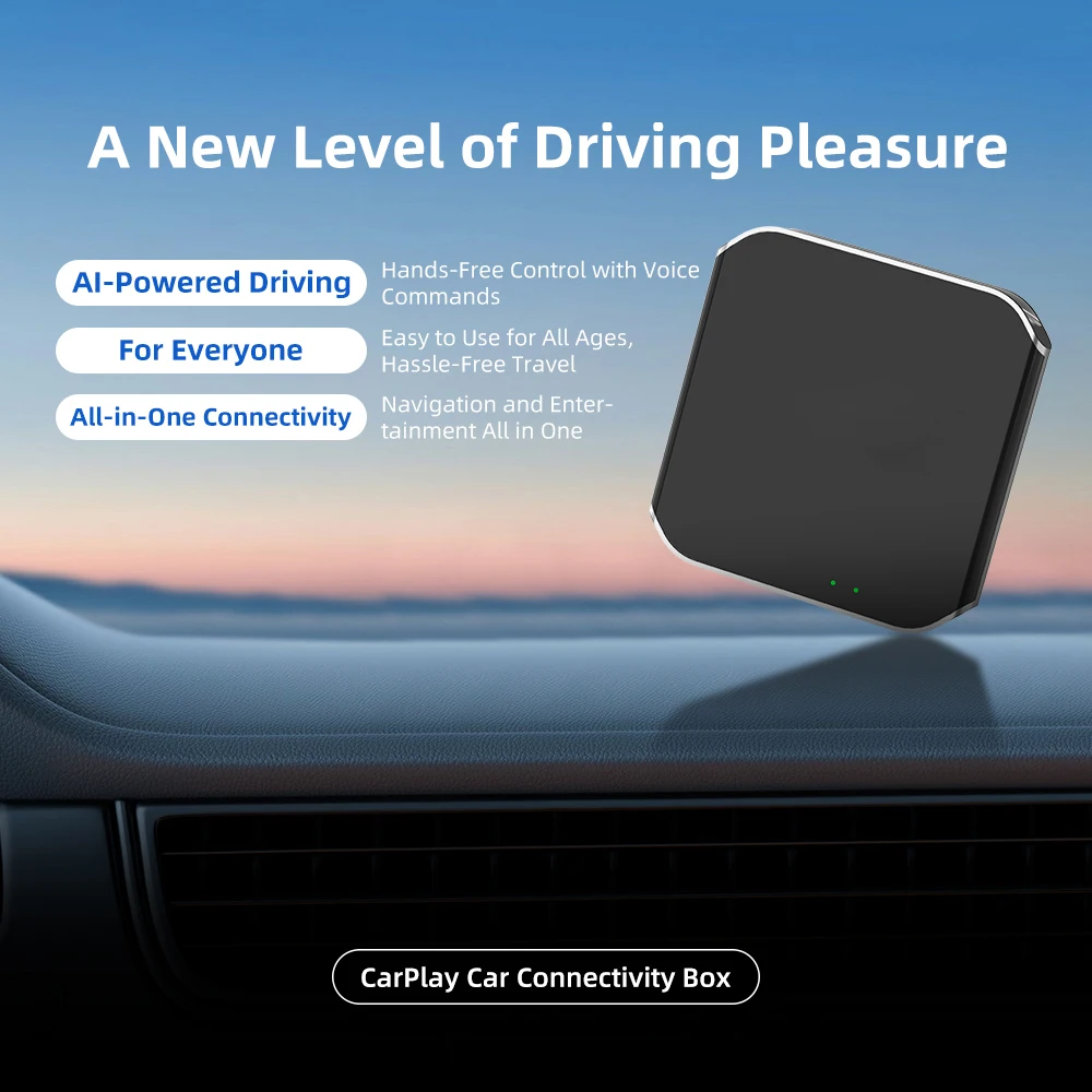 G1 Android 13 CarPlay Box Wireless Android Auto WiFi USB Adapter AI-Powered Car Smart Device Plug & Play Multiple Control Modes