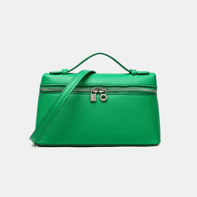 Premium niche feel lychee grain shoulder bag, simple and fashionable lunch bag, women's handbags, exquisite mini crossbody сумка
