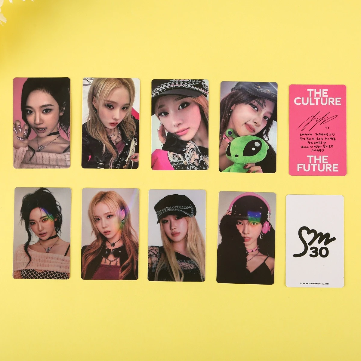 

KPOP Korean Girl Group 4th Anniversary Lucky Card KARINA GISELLE WINTER NINGNING 25 Year Concert Cards Collection Fans Gifts