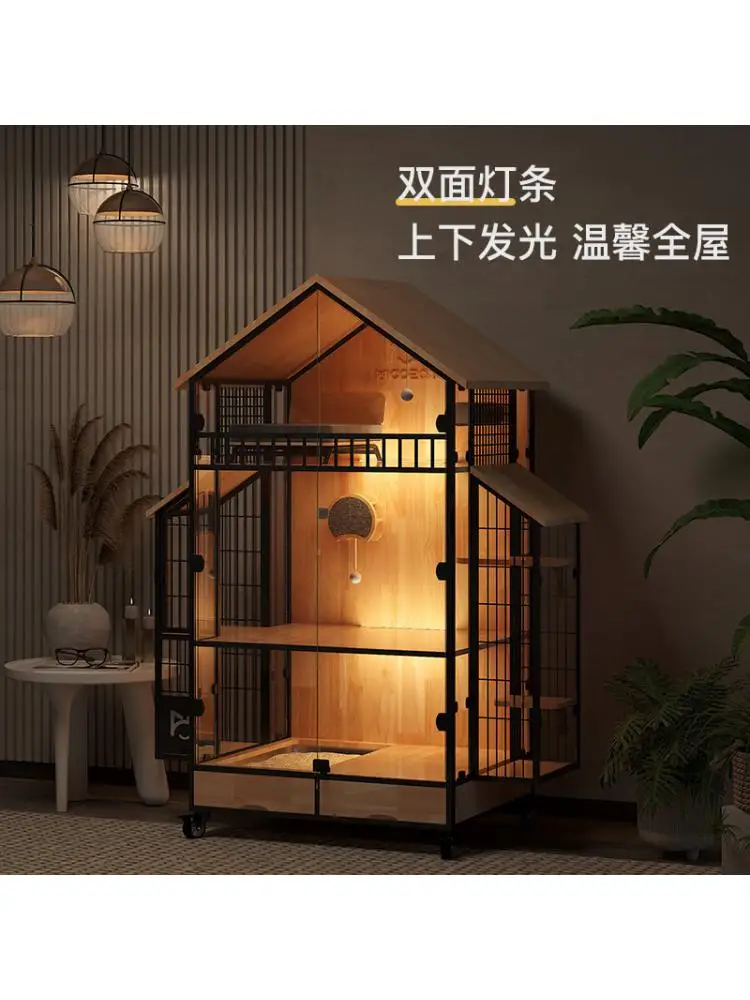 

Luxury Oversized Panoramic Cat Nest, Cat Cage, Home Pet Display, Large Cat Villa