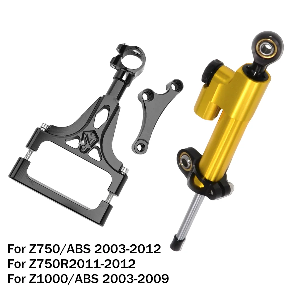 

Motorcycles Steering Stabilize Damper Bracket Mount Kit For Kawasaki Z750 Z 750 2003-2012 / Z750R 2011-2012 / Z1000 ABS 2003-09