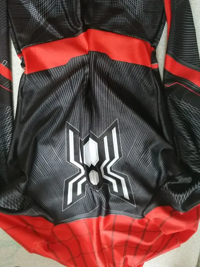 Lontano da casa Spiderman Costume Cosplay Adulti Bambini Zentai Suit Halloween Supereroe Body Uomo Ragazzi