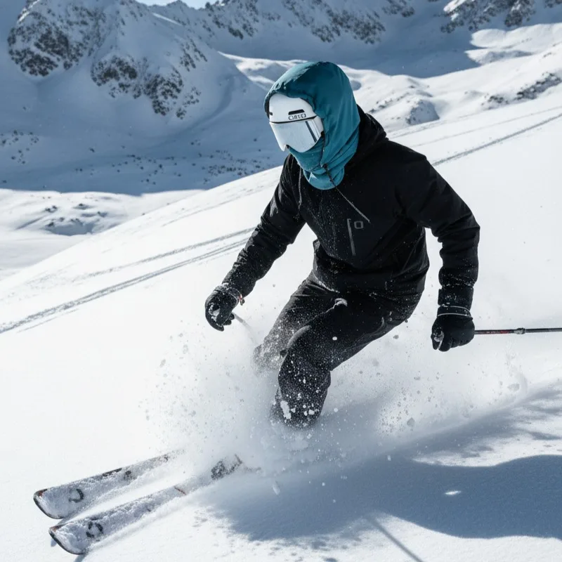 2025 الشتاء ثلاثة في واحد الصوف رشاقته قبعة للرجال النساء سميكة في الهواء الطلق الدراجات التزلج حماية Coldproof أسفل إبقاء قبعة تدفئة #2