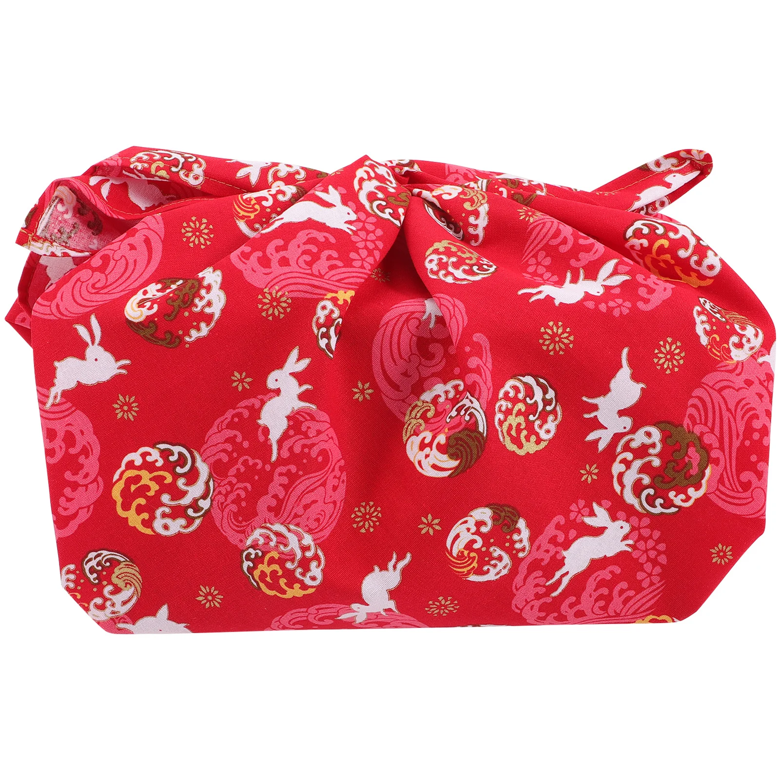 

Japanese Style Gift Box Wrapping Cloth Cotton Packing Cloth for Bento Rabbit Pattern Soft Skin Friendly Long Lasting Fabric