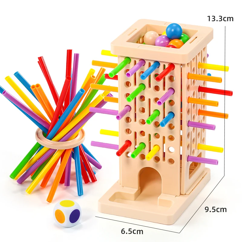 Parent Child Interactive Wooden Stick Children's Two Person Battle Spatial Thinking Training Puzzle Toy
