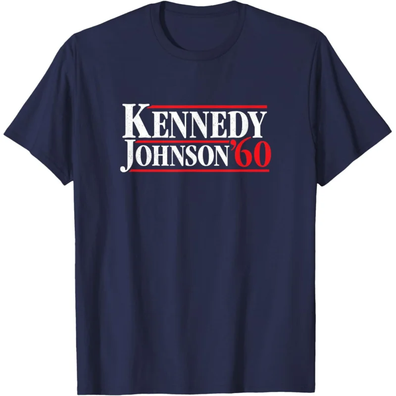 

Kennedy Johnson 1960 Retro Campaign Shirt Unisex Style Loose T-Shirt