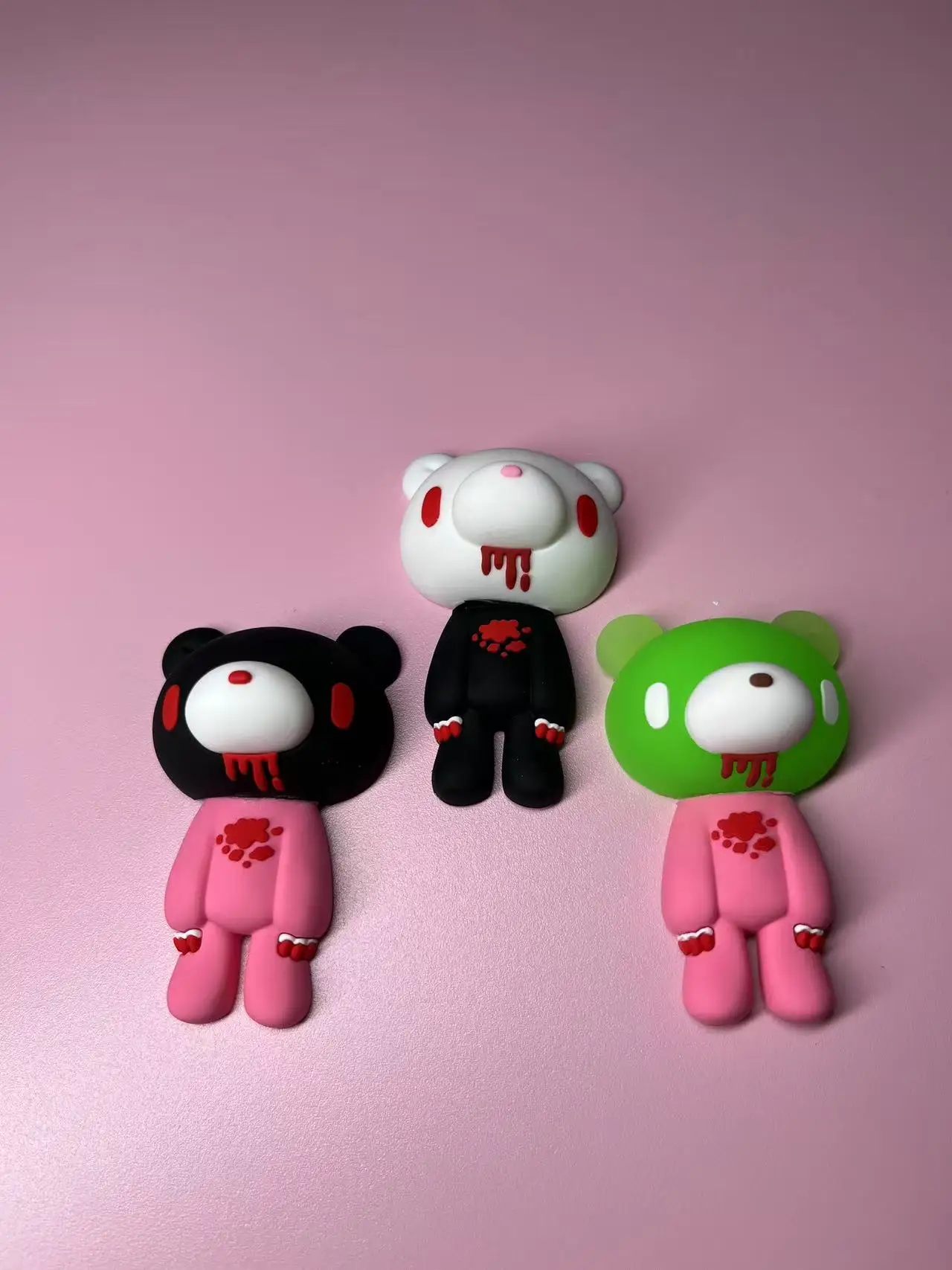 زخرفة سطح المكتب الثلاثي الدب الدموي الداكن القاتح، الفضاء - ديكور الاتجاه الإبداعي، ديكور سطح المكتب الغريب المخصص للمنزل #4