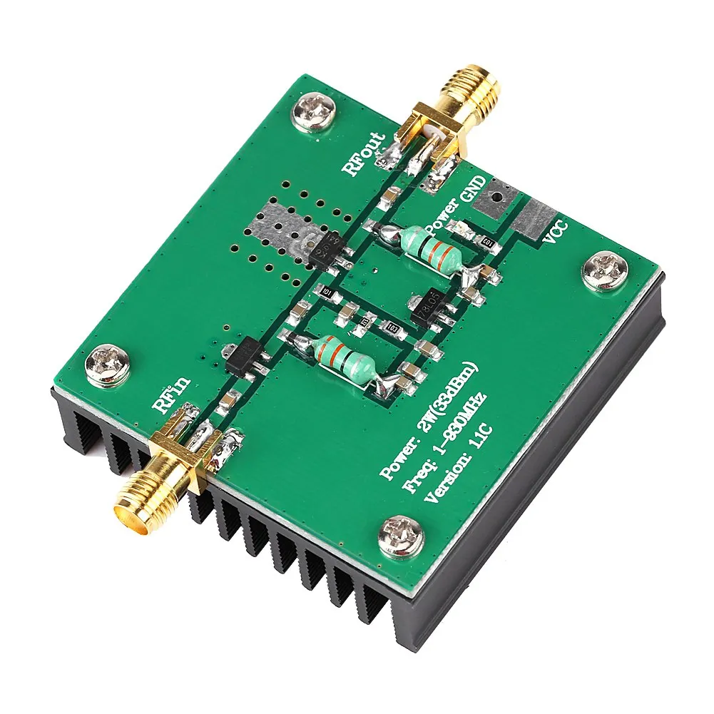Image of RF-Leistungsverstärkermodul 1-930MHz 2W RF-Breitband-Leistungsverstärkermodul für Radio FM HF VHF