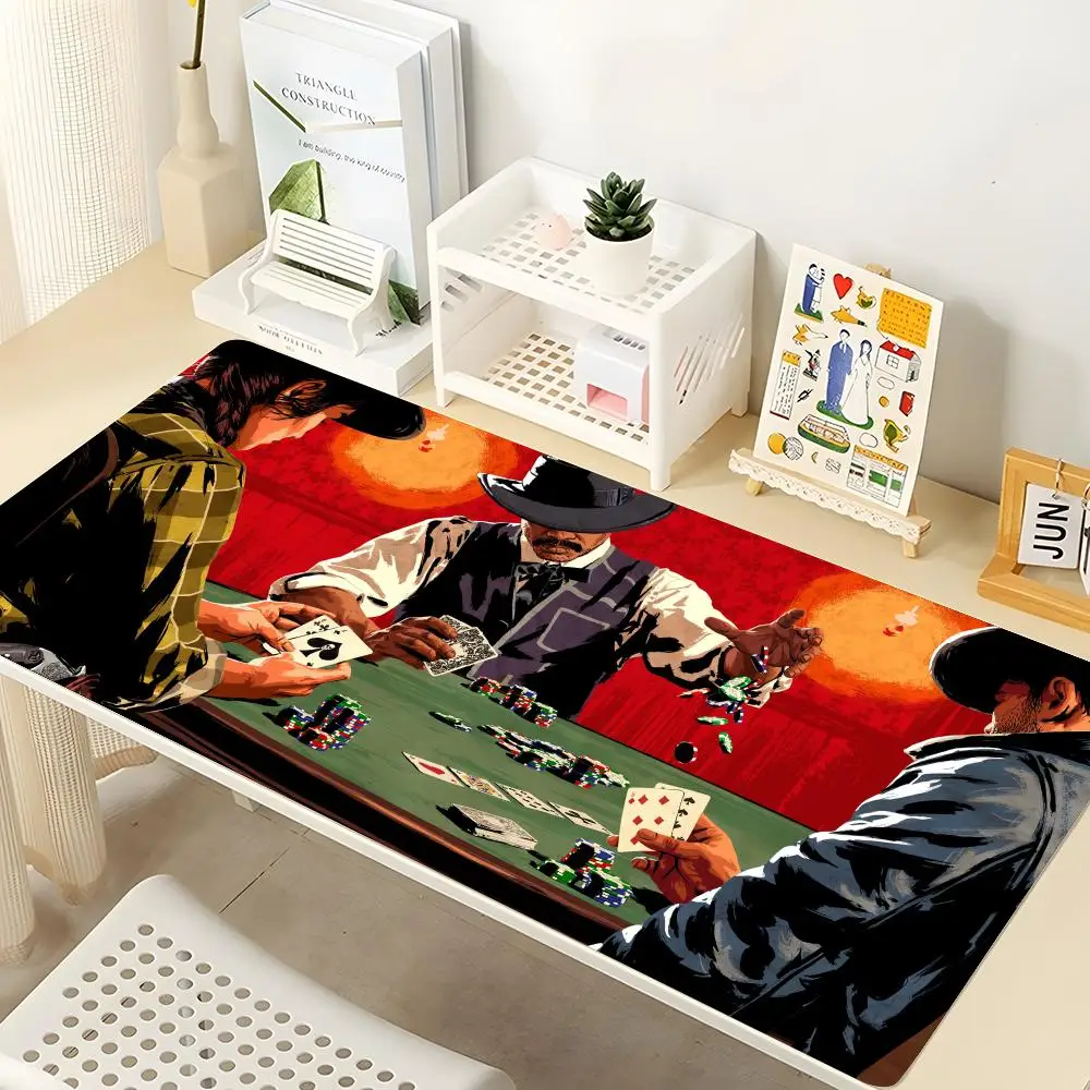 

Game Red Dead Redemption 2 Mouse Pad Gaming Mousepad Large 900x400X2mm MouseMat Gamer Mause Carpet PC Desk