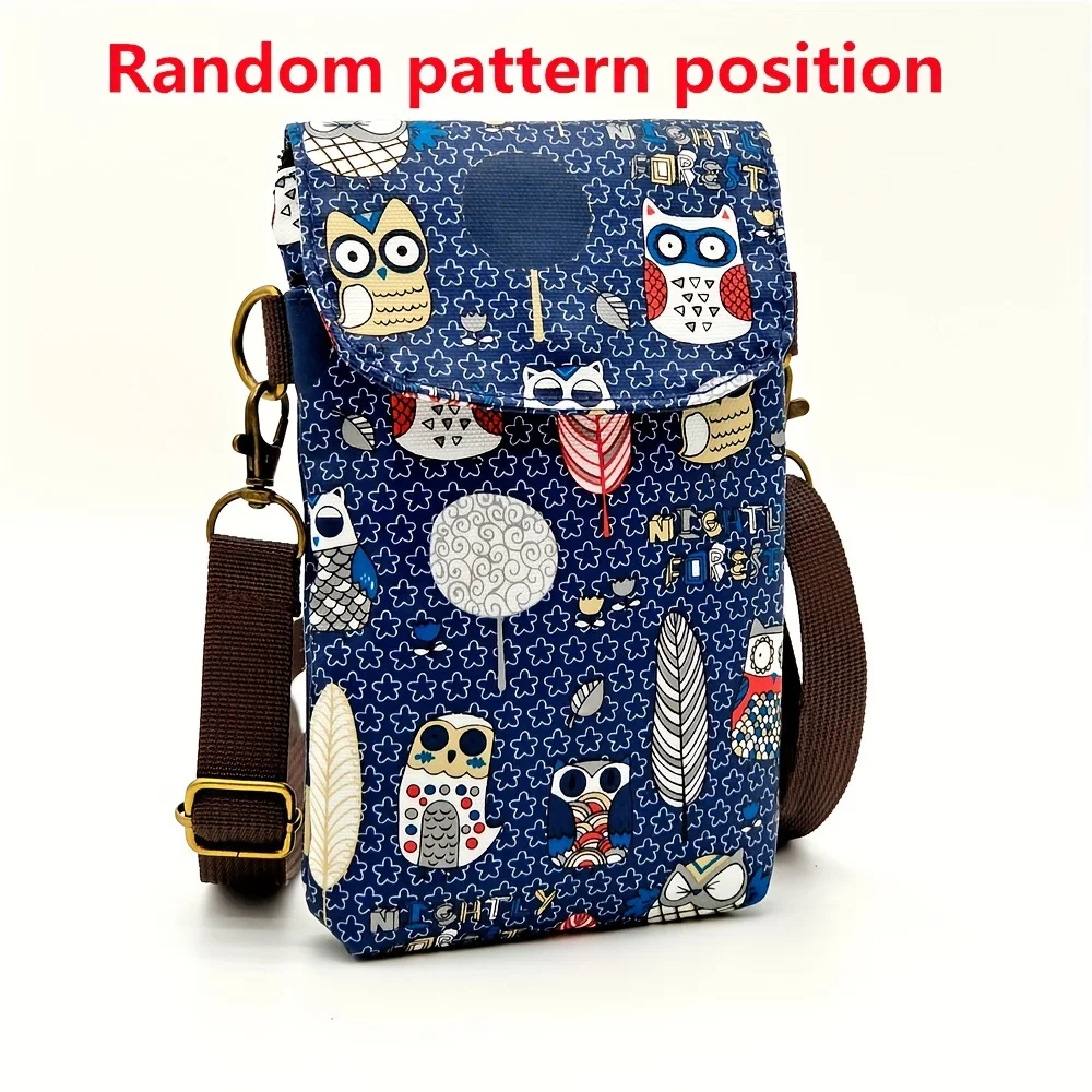 Niedliche Umhängetasche mit Katzen- und Tiermotiv, Kawaii-Stoff-Handytasche, kleine Umhängetasche mit verstellbarem Riemen, Geldbörsen und Handtaschen – Detail 18
