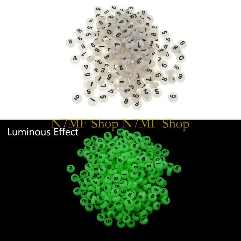 N7MF حبات مسطحة مضيئة وتجهيزات حبة لمجوهرات صنع القلادات #1