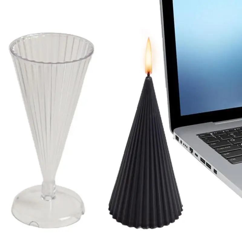 Pillar Candle Molds Round Cone Candle Mould DIY Candle Making PC Candle Molds For Christmas Valentines Day New Year Gifts