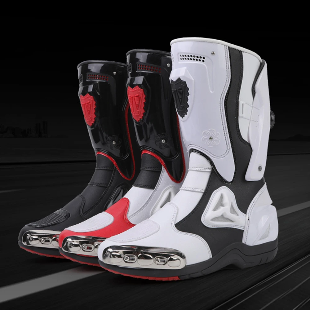 Anti-fall Motocross Boot Men's Motorcycle Boots Wear-resistant Motorcycle Protection Equipment Anti-slip Motocross Shoes