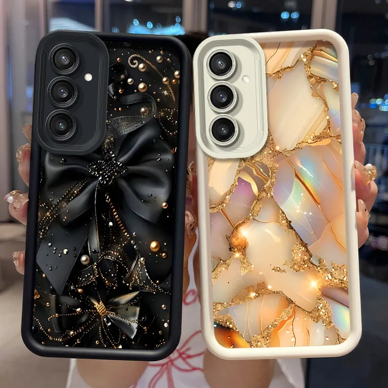 Case For Samsung Galaxy S23 FE S24 FE Aesthetic Pattern Soft Matte Silicone Shockproof Casing For Samsung S23FE S24FE Phone Case