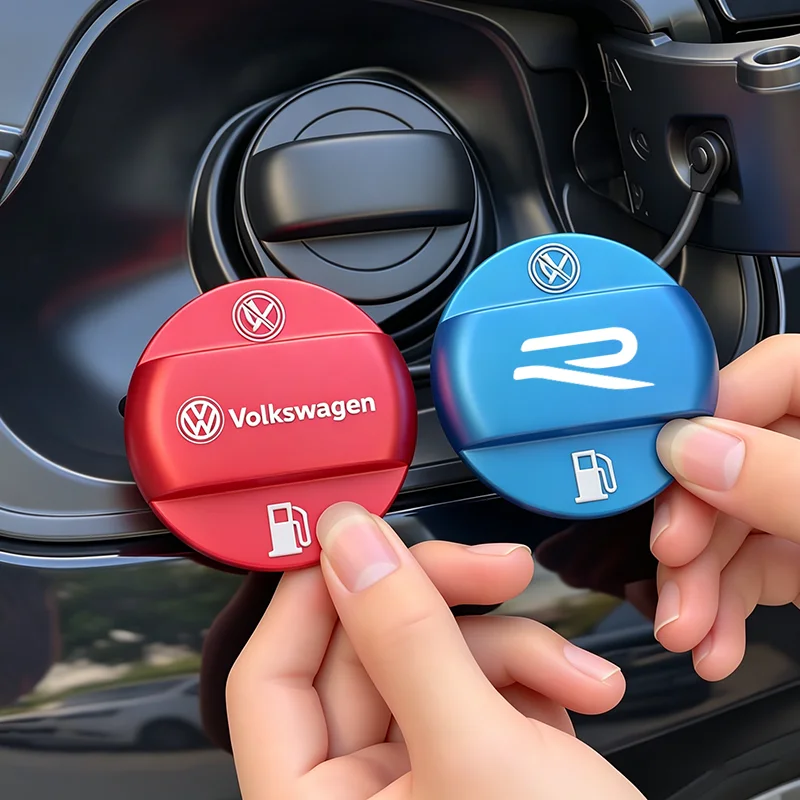 

Hub Caps Volkswagen Car Fuel Cap Alloy Oil Box Lid Sticker For VW GTI Polo Golf MK6 7 8 Passat B6 7 8 9 Tiguan T-ROC Arteon Jett