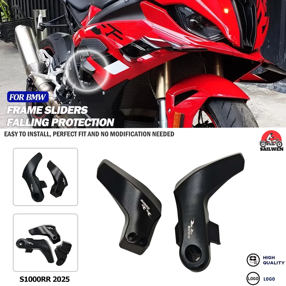 

Motorcycle Falling Protection Engine Frame Slider Fairing Guard Crash Pad Side Protector For BMW S1000RR s1000rr 2025
