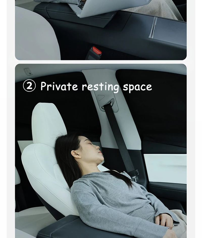 Für Tesla Model Y Juniper Model 3 Highland Seitenfenster-Sonnenschutz 4 Stück Camping und Mittagsschlaf – Detail 7