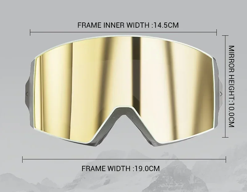 Kapvoe Schneebrille Herren Snowboarden Skimaske Photochrome Skibrille Antibeschlag UV400 Schneemobilbrille Motorrad Radfahren – Detail 17