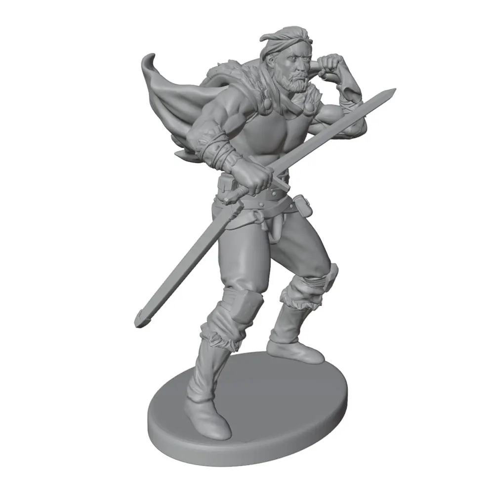 1/24/18 scale resin figurine character model, high-fidelity model action figure, not painted, perfect for gaming and collection