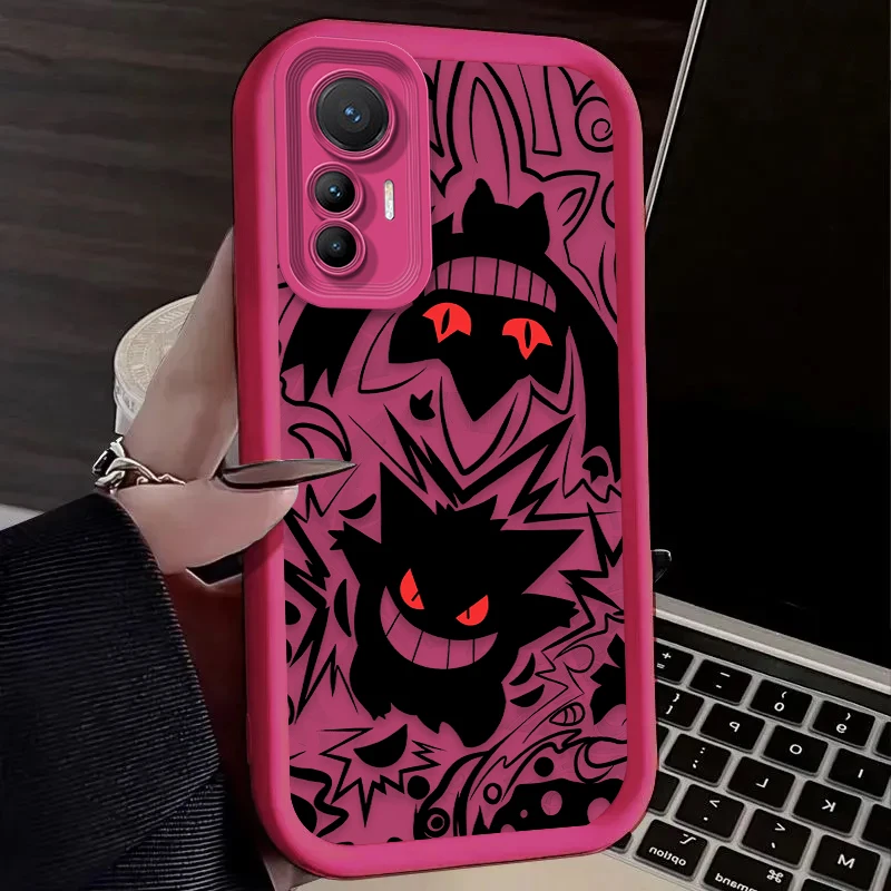 P-Pokemon Gengarเคสโทรศัพท์สําหรับXiaomi Mi 15 Ultra 14 13 12S 12X 11 Lite 5G NE 13T 12T 11T 14T Proซิลิโคนกันกระแทก