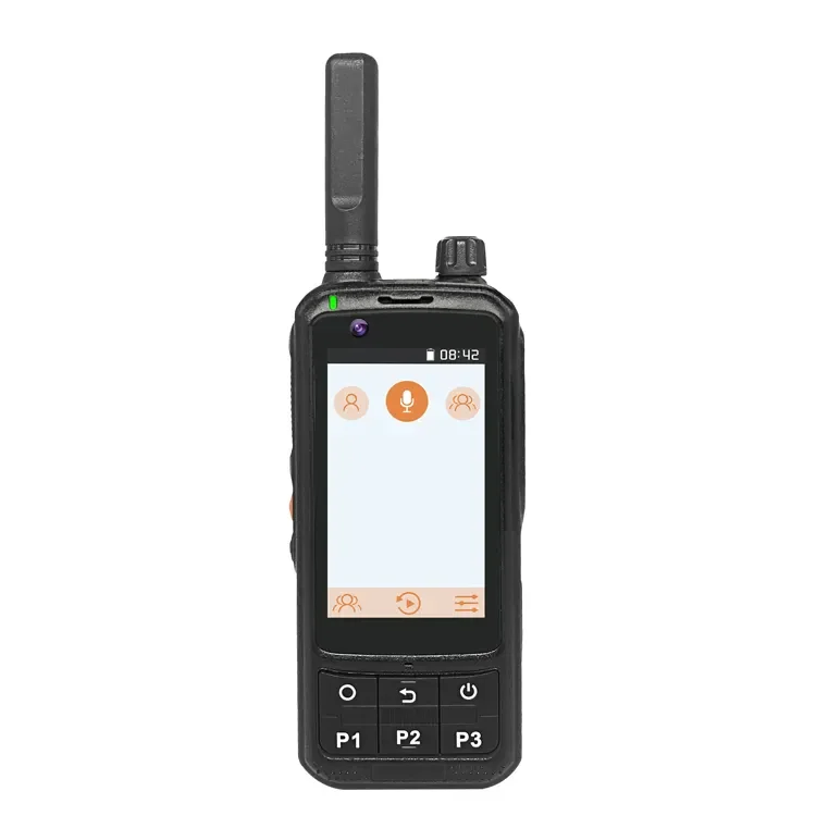 4G New Arrived Big touch Screen Android 9.0 POC radio mobile phone with walkie talkie Support Zello and real ptt Network walkie