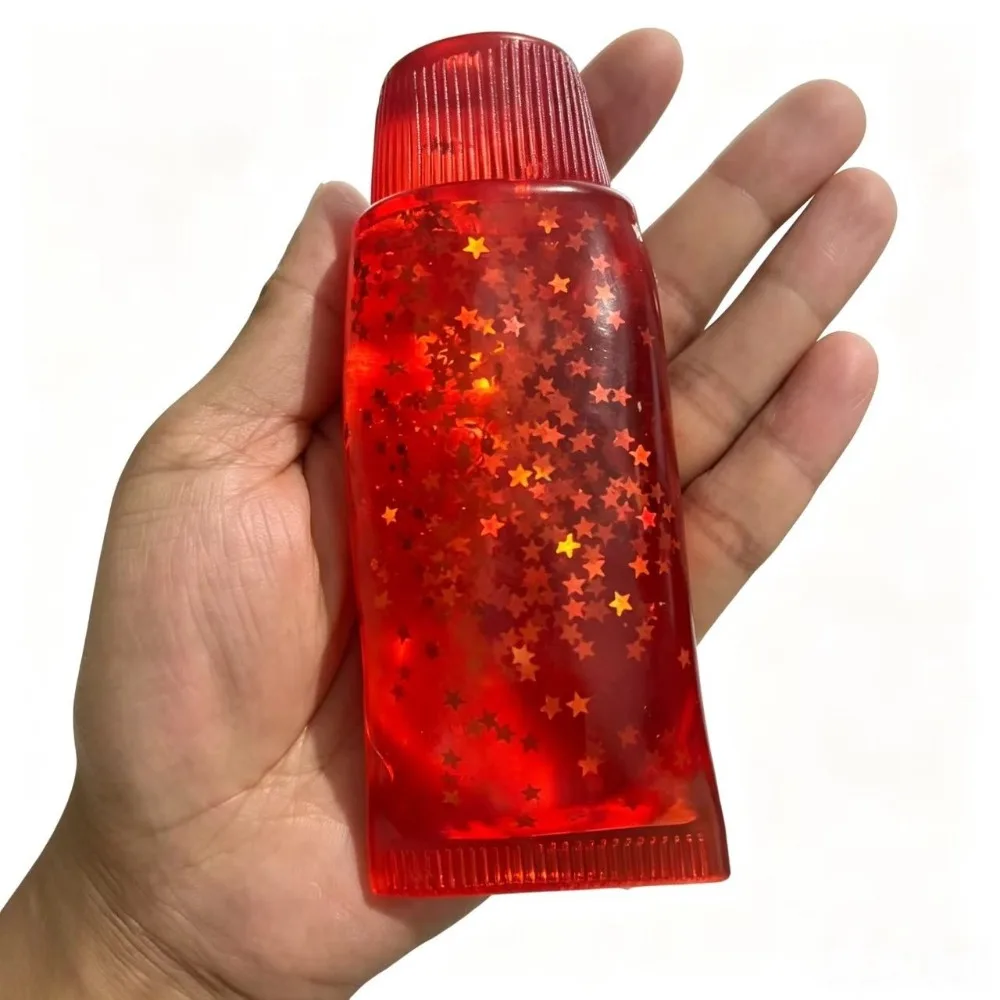 Novelty Glitter Star Toothpaste Squishy Sensory Shapeable Facial Cleanser Fidget Pinch Bling Bling Squishy Birthday Gift