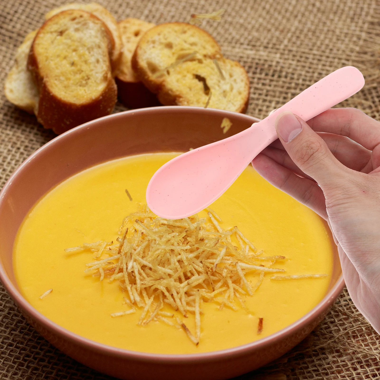 

4Pcs Kids Spoons Set Ergonomic Design for Children Mealtime Cute Cartoon Soup Cereal Spoons Microwave Dishwasher Safe Reusable