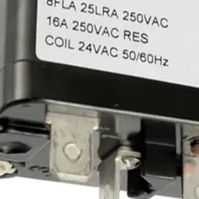 HVAC Replacement AC Fan Relay Plastic Housing 24V Coil Voltage Four Wiring Terminals Versatile Compatibility Relay