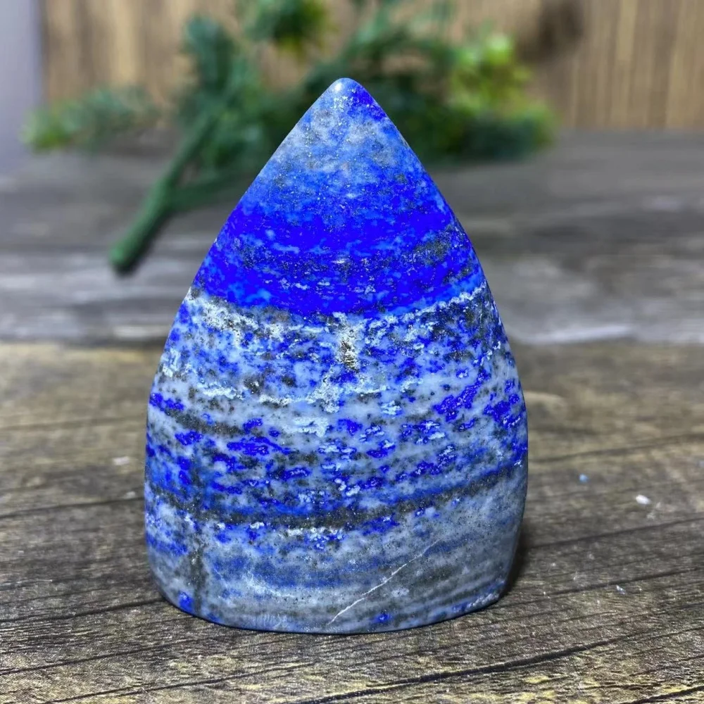 Crystal Natural Lapis Lazuli Torch Stone Quartz Reiki Carving Point Ornament Energy Healing Mineral Home Decoration Gemstones