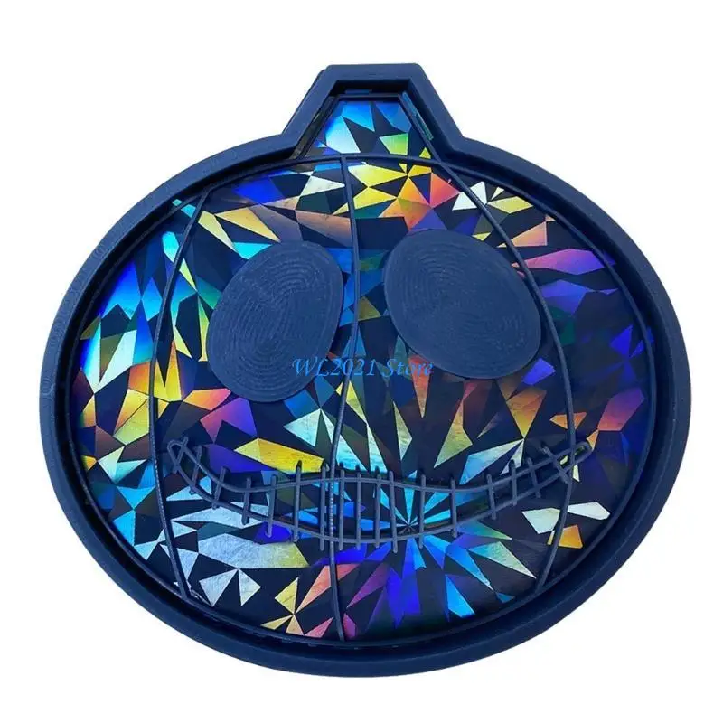 

G5GC Halloween Resin Mold Pumpkin Hanging Pendant Silicone Molds Epoxy Resin Casting Tool DIY Keychain Earrings