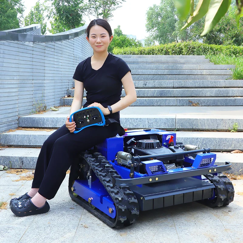 Turn Mowing Robot  Engine Factory Direct Cheap PriceIndustrial 550mm Crawler Remote Control Lawn Mower Zero