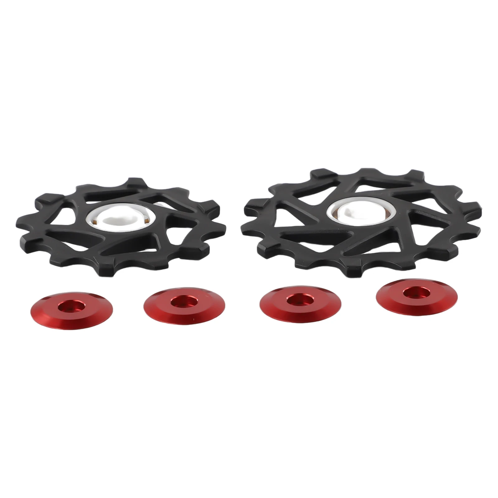 

2pcs 12T+14T Ceramic Bearing Rear Derailleur Pulley Jockeywheel Suitable for SRAM AXS Anti Chain Drop Design