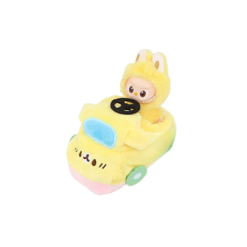 ตุ๊กตาลาบูบู 4.0 ขนาด 10.5 ซม. ของเล่นรถแท็กซี่ขนฟูน่ารัก ขี่ได้ ชุดของเล่นรถยนต์ พร้อมชุดเสื้อผ้าลาบูบู อุปกรณ์เสริมตุ๊กตา ของขวัญ